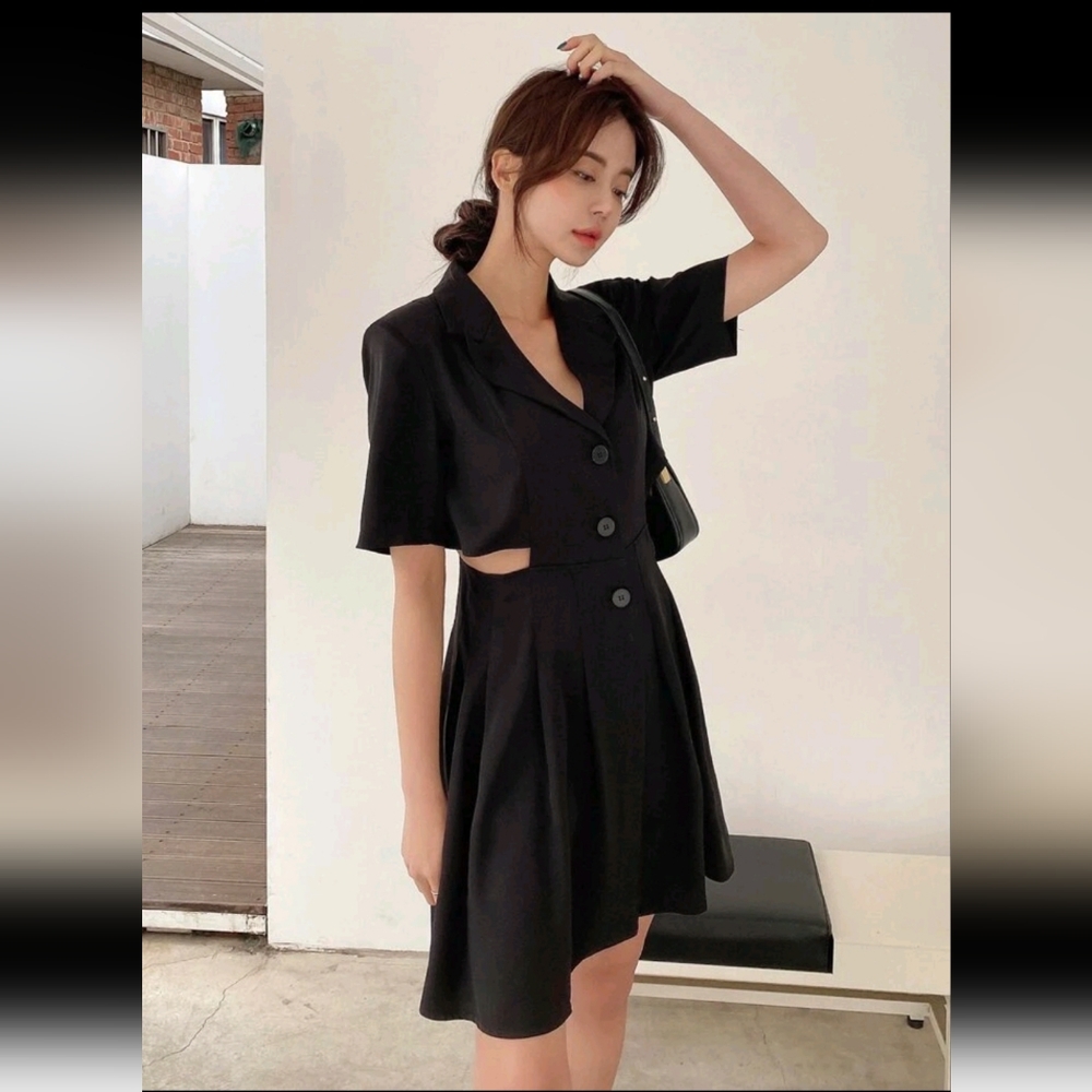 DAZY side cut out mini dress